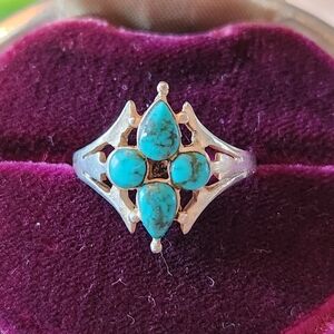 Silver 925 Turquoise Ring Size 8.5